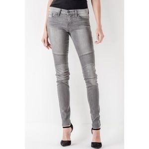NWOT Grey Moto Flying Monkey Jeans